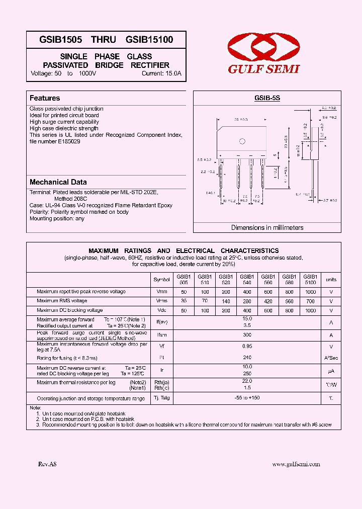 GSIB1510_4619259.PDF Datasheet