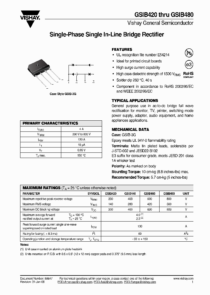 GSIB460-E345_4268040.PDF Datasheet