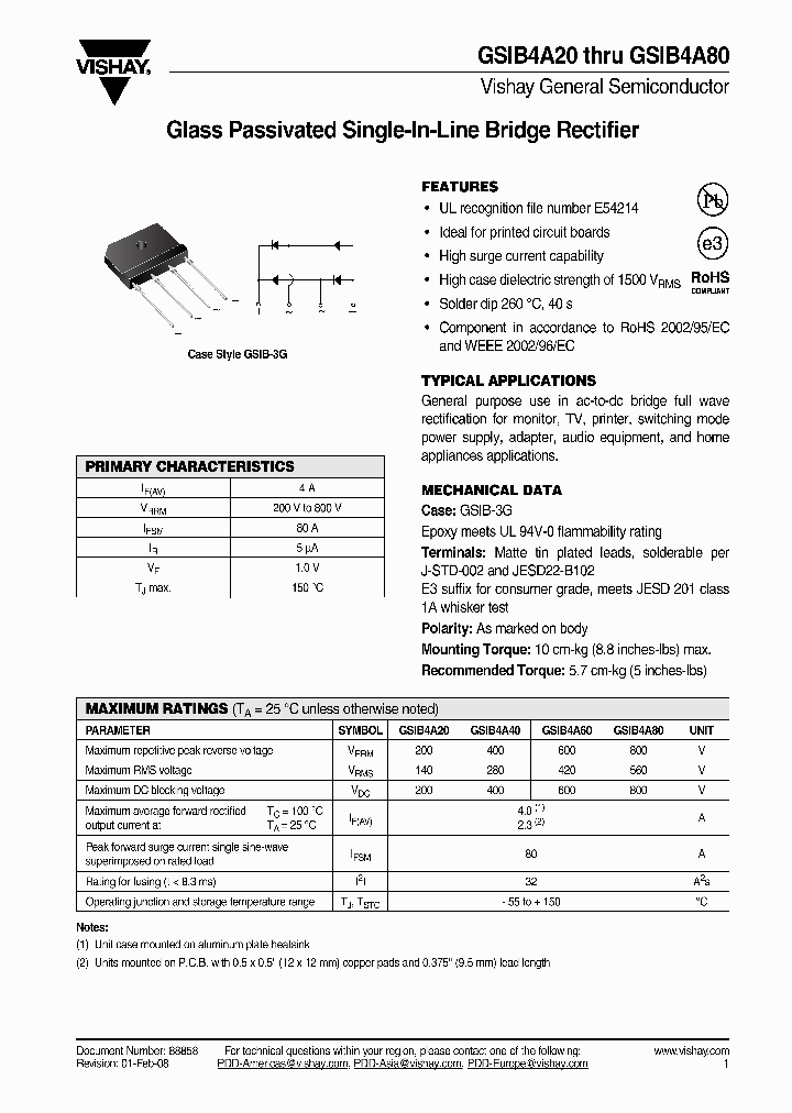 GSIB4A20_4305866.PDF Datasheet