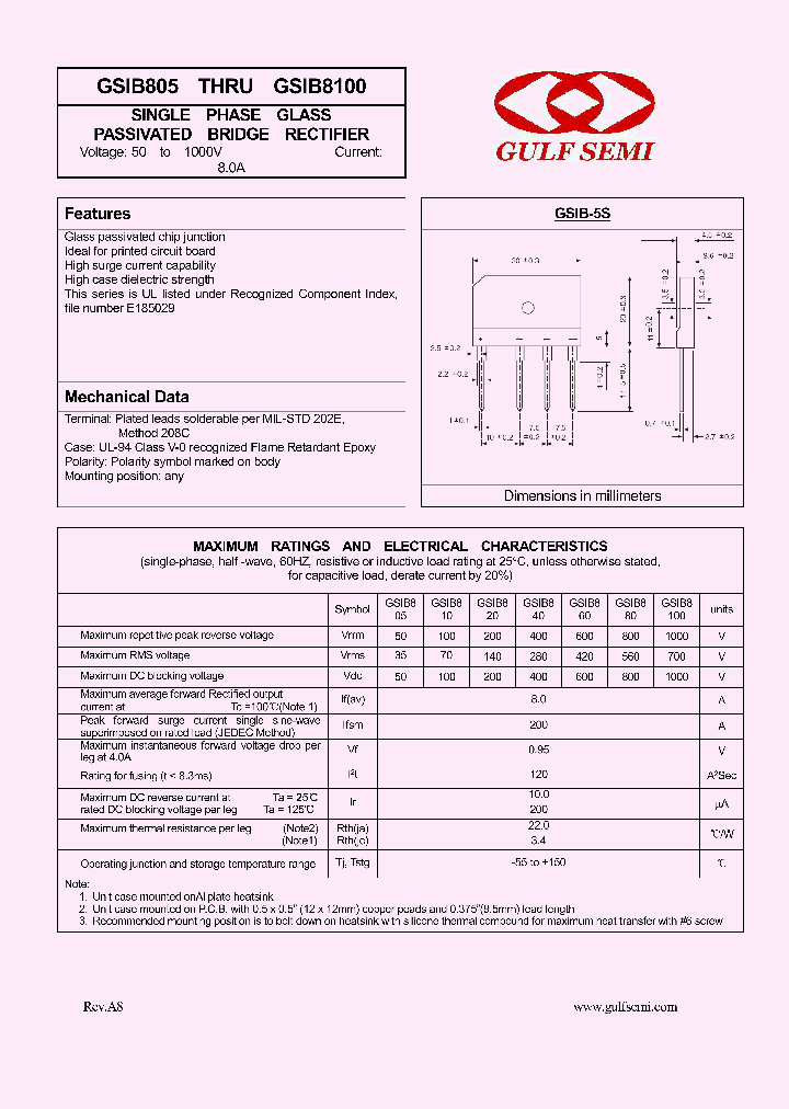 GSIB805_4619307.PDF Datasheet