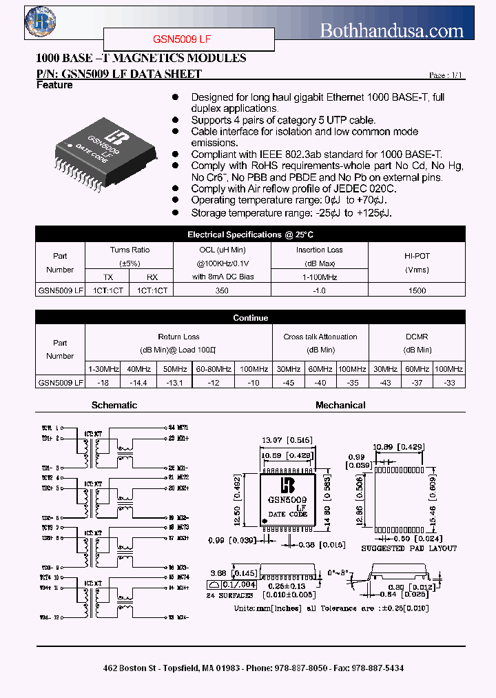 GSN5009LF_4574049.PDF Datasheet