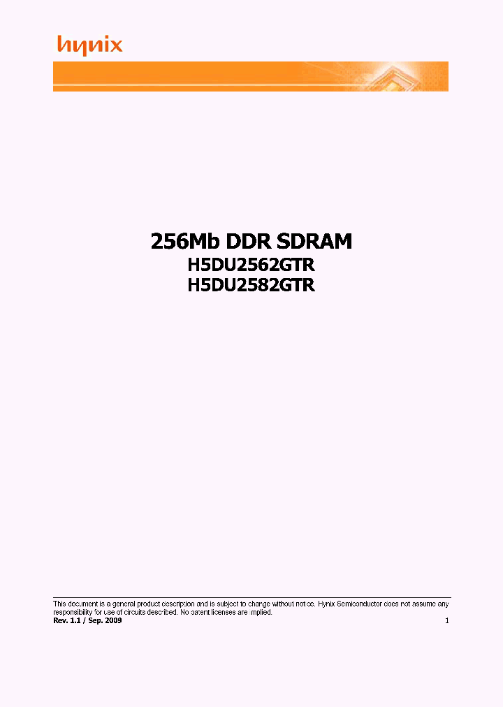 H5DU2562GTR_4584585.PDF Datasheet