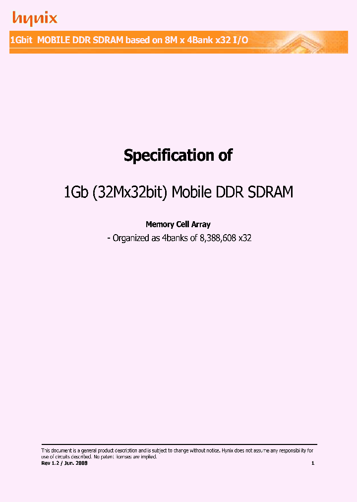 H5MS1G22MFP-L3M_4575417.PDF Datasheet