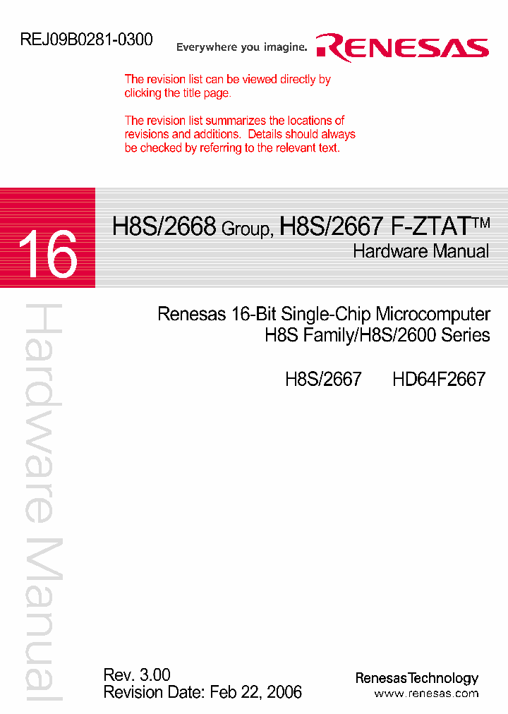 H8S2667_4259960.PDF Datasheet