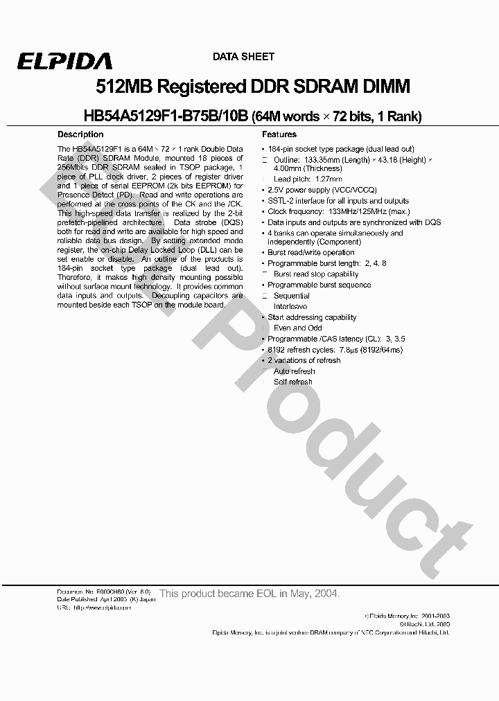HB54A5129F1-10B_4713651.PDF Datasheet