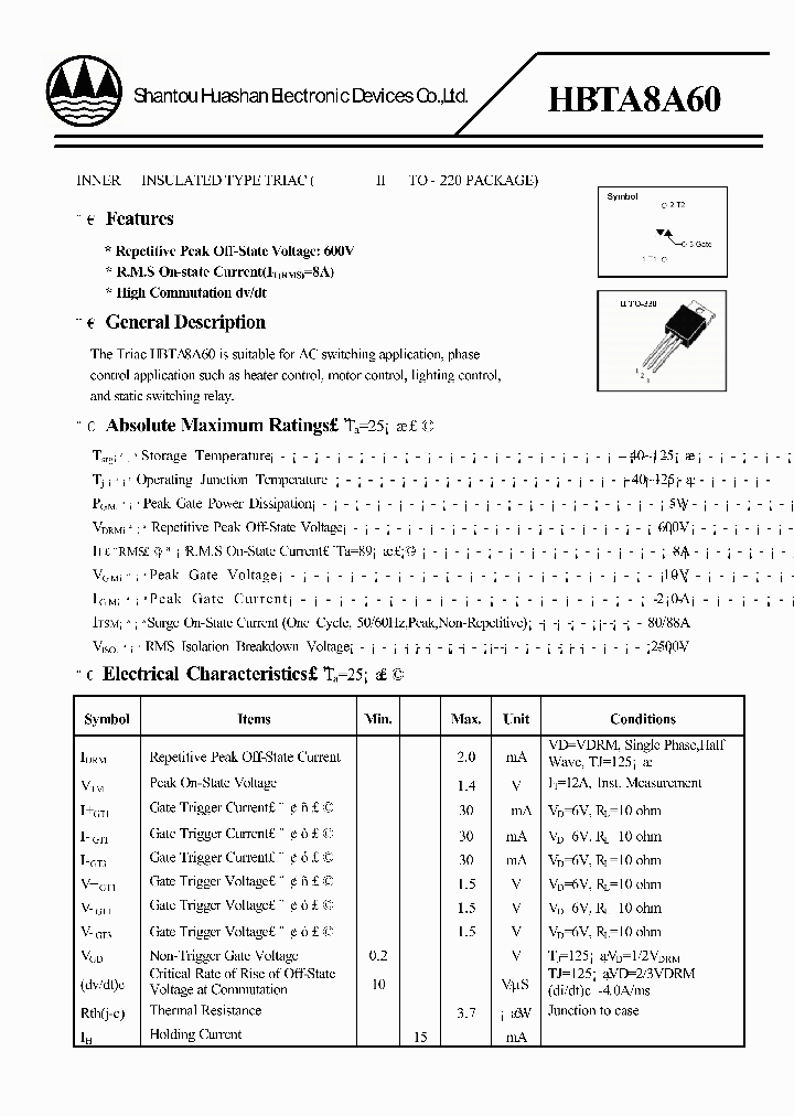 HBTA8A60_4560933.PDF Datasheet