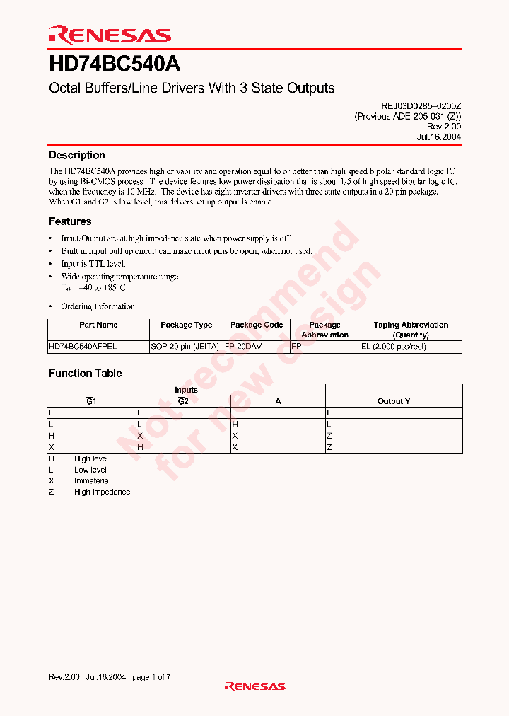 HD74BC540A_4261712.PDF Datasheet