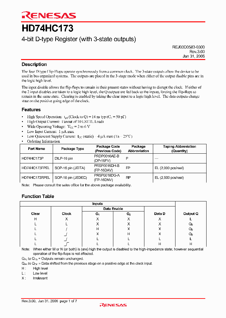 HD74HC173_4268442.PDF Datasheet