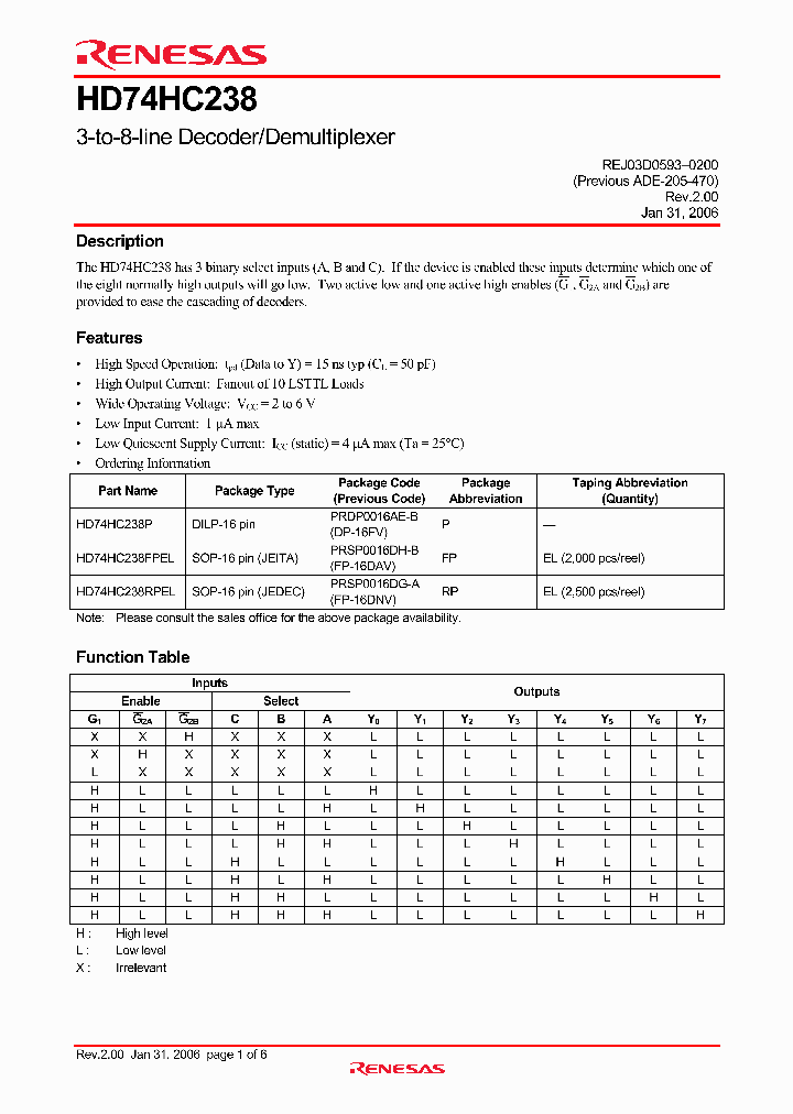 HD74HC238FPEL_4297849.PDF Datasheet