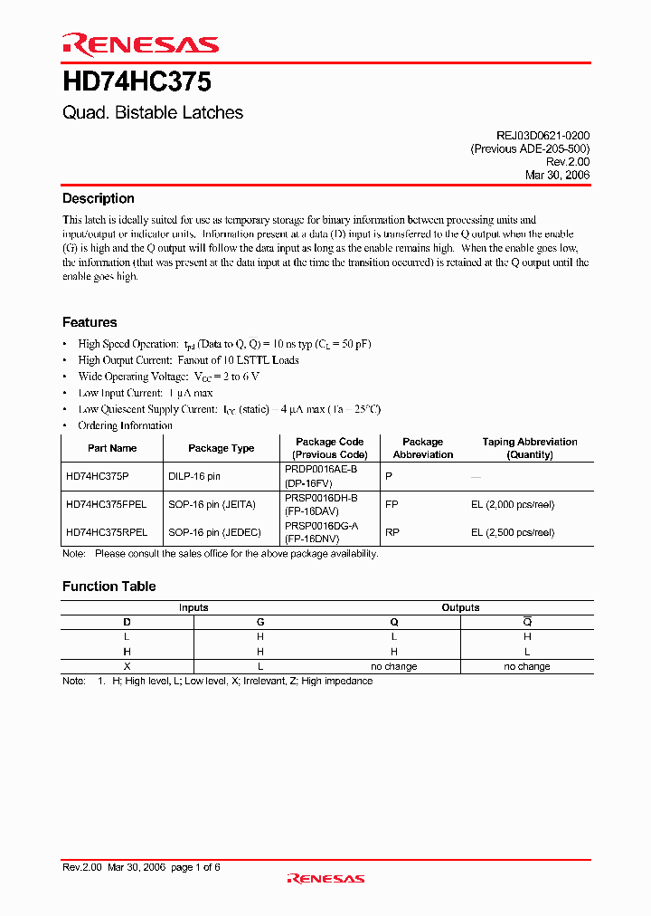 HD74HC375FPEL_4297834.PDF Datasheet