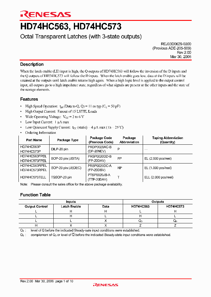 HD74HC563_4242795.PDF Datasheet