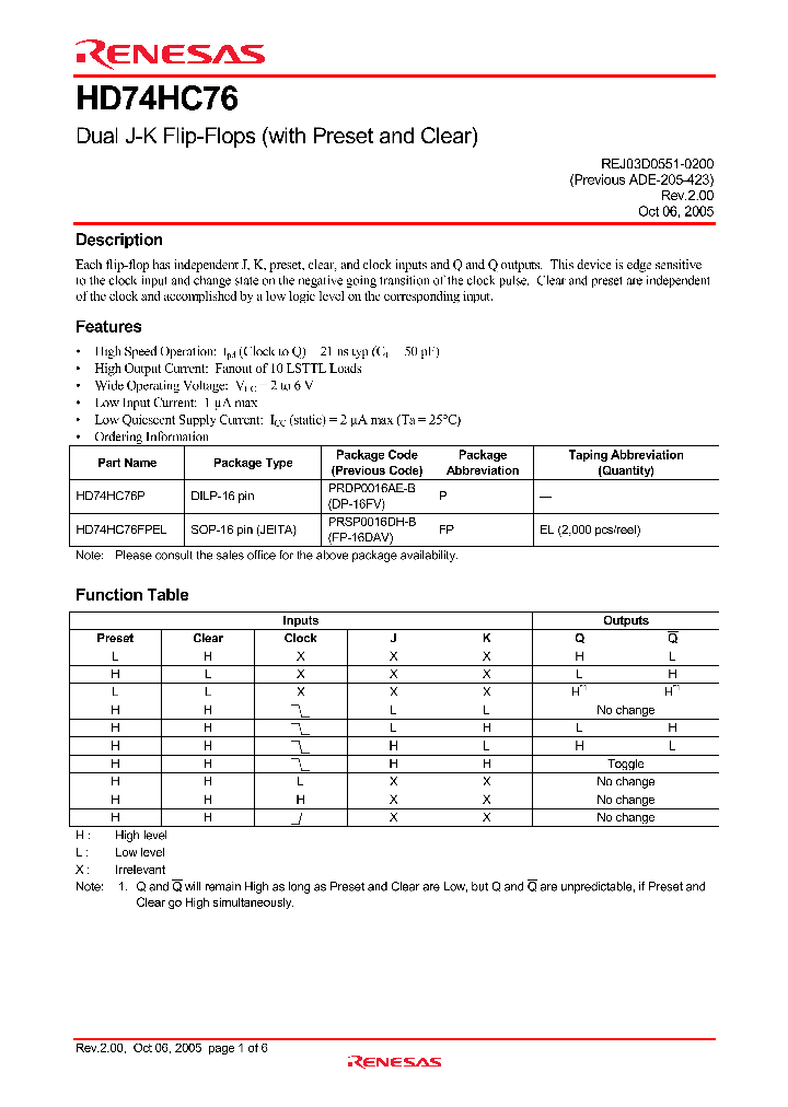 HD74HC76_4328651.PDF Datasheet