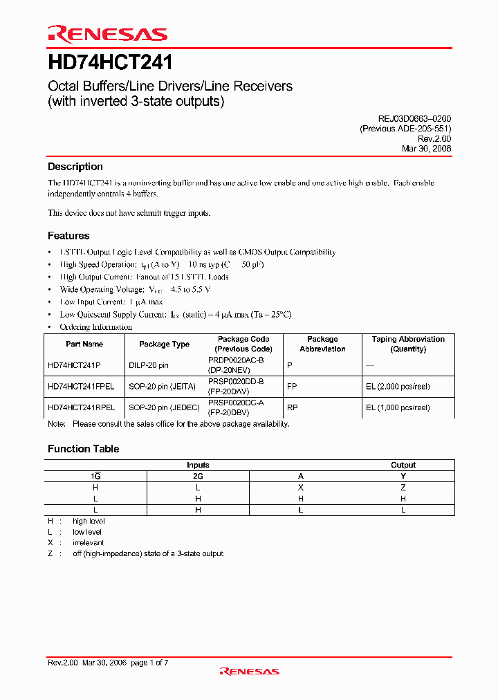HD74HCT241_4372809.PDF Datasheet