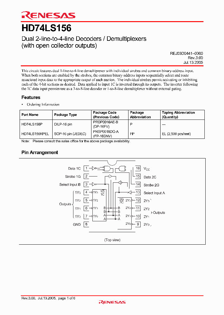 HD74LS156RPEL_4893179.PDF Datasheet