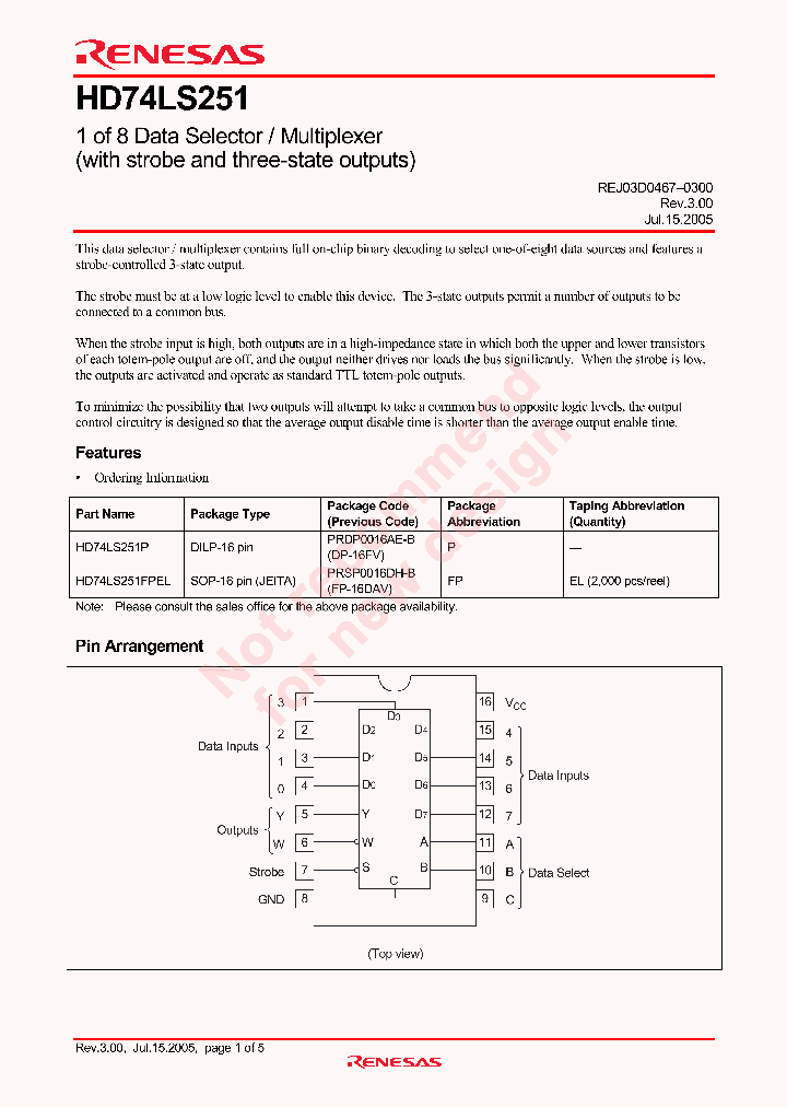 HD74LS251_4334626.PDF Datasheet
