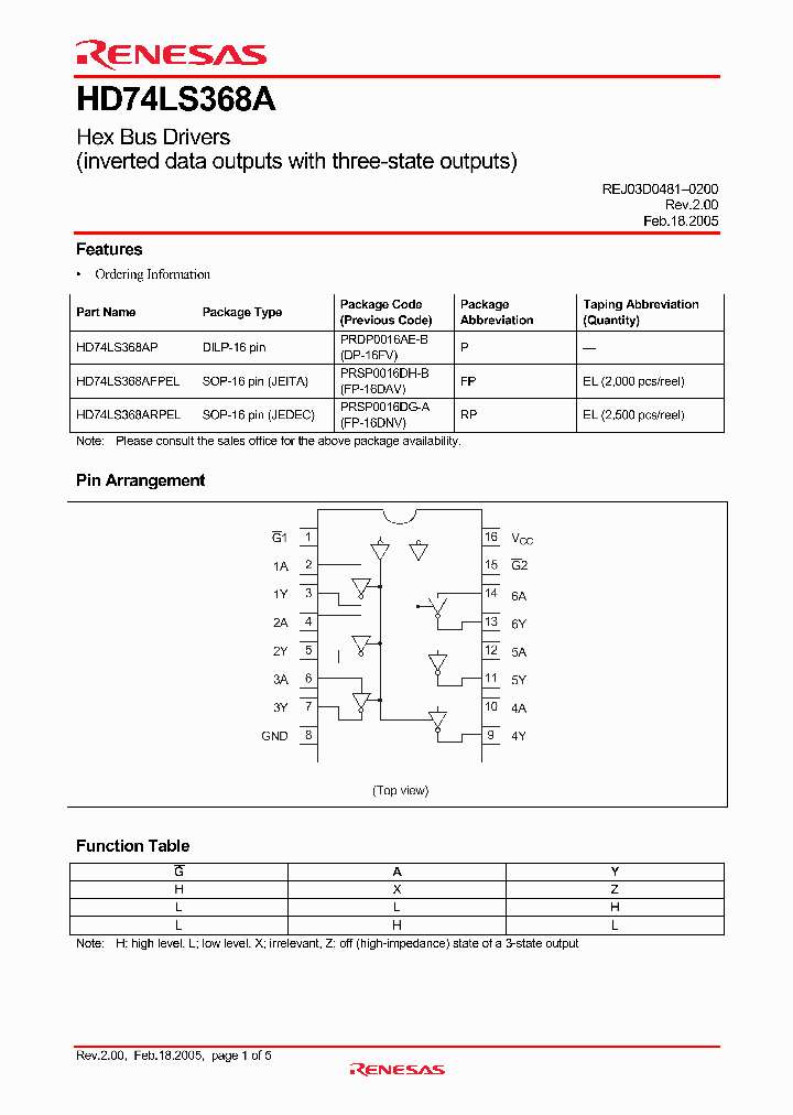 HD74LS368AFPEL_4321423.PDF Datasheet