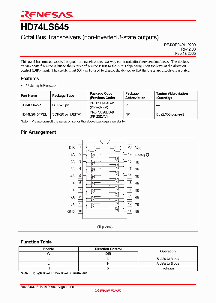 HD74LS645FPEL_4243410.PDF Datasheet