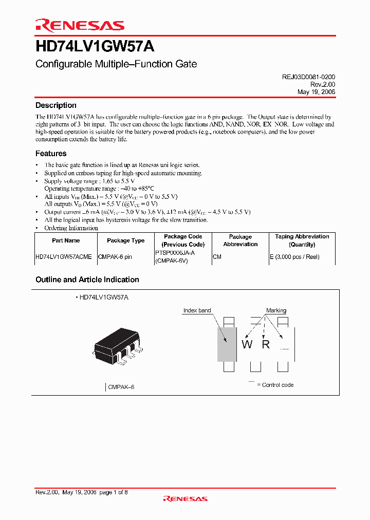 HD74LV1GW57ACME_4415580.PDF Datasheet