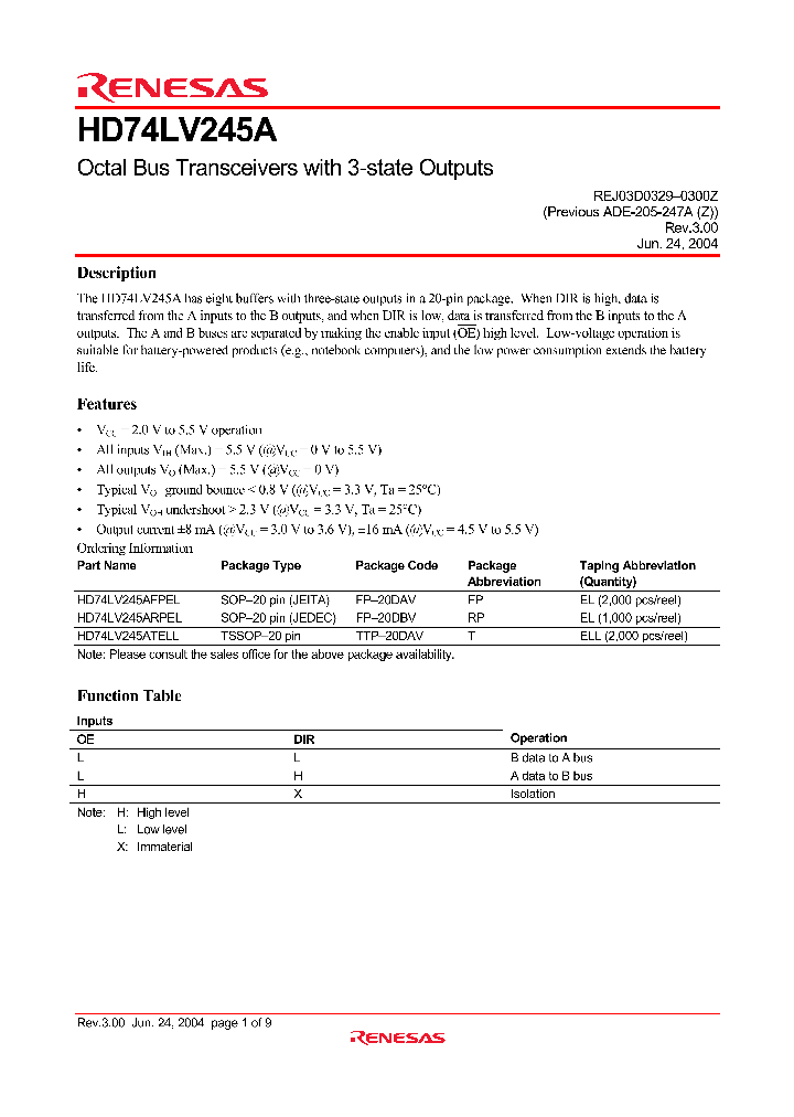 HD74LV245ATELL_4297778.PDF Datasheet