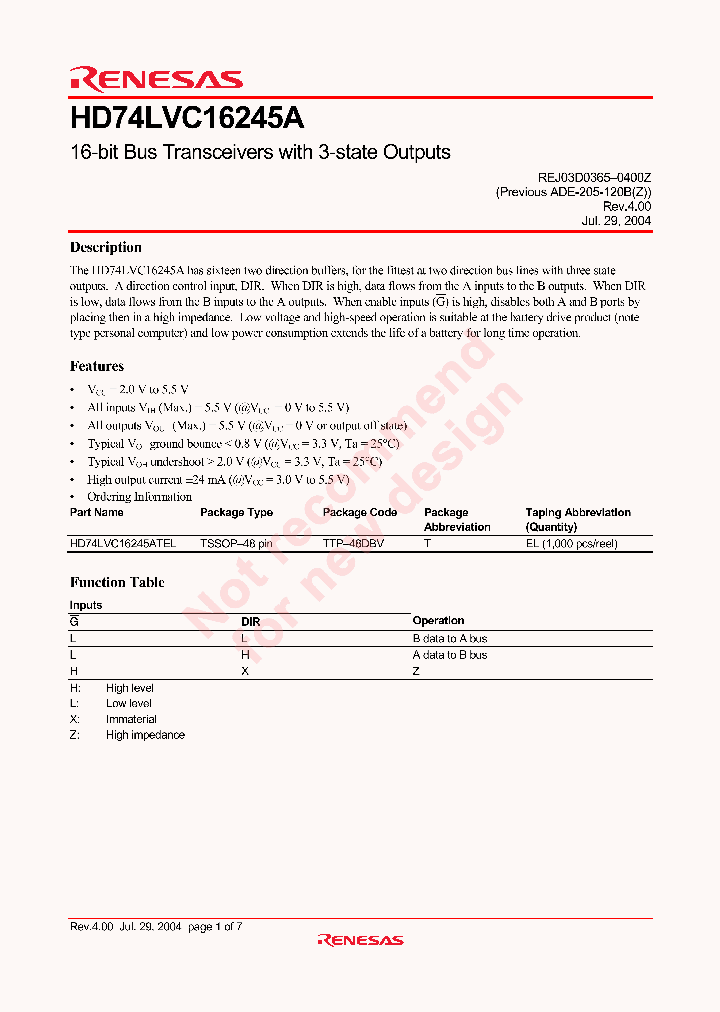 HD74LVC16245ATEL_4352967.PDF Datasheet