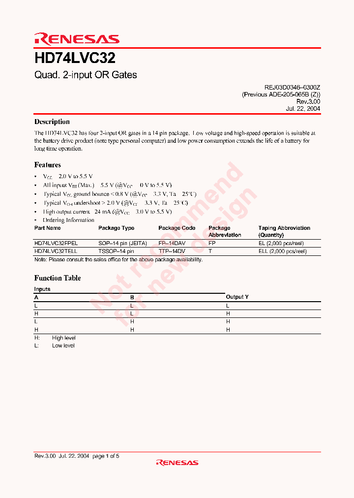 HD74LVC32_4382209.PDF Datasheet