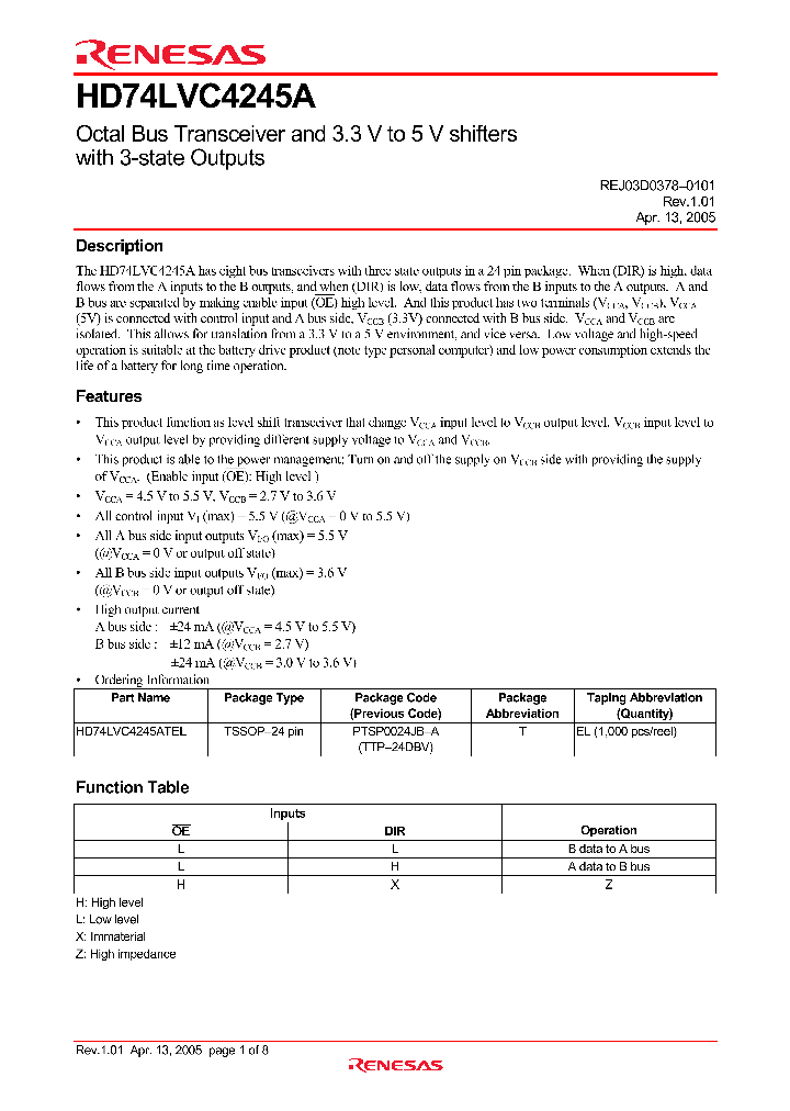 HD74LVC4245A05_4536847.PDF Datasheet