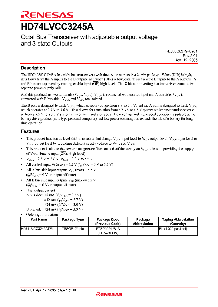 HD74LVCC3245A05_4536848.PDF Datasheet