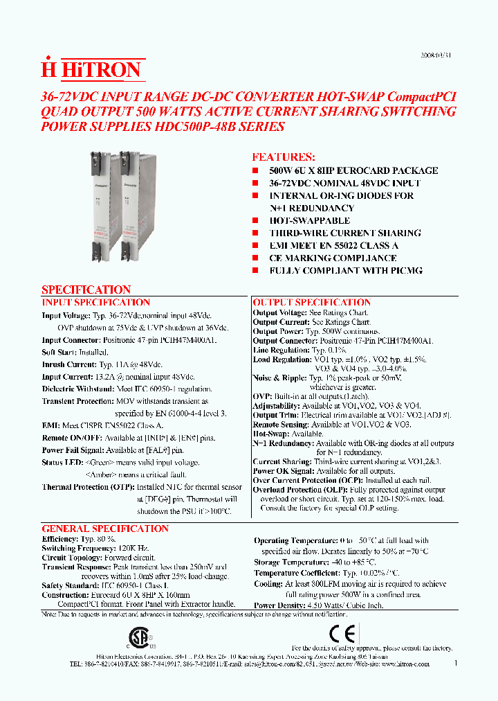 HDC500P-48B_4623179.PDF Datasheet