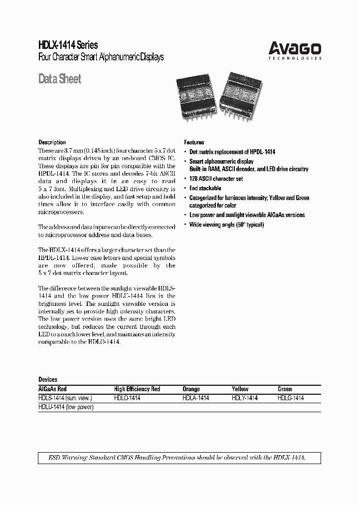 HDLX-1414_4540133.PDF Datasheet