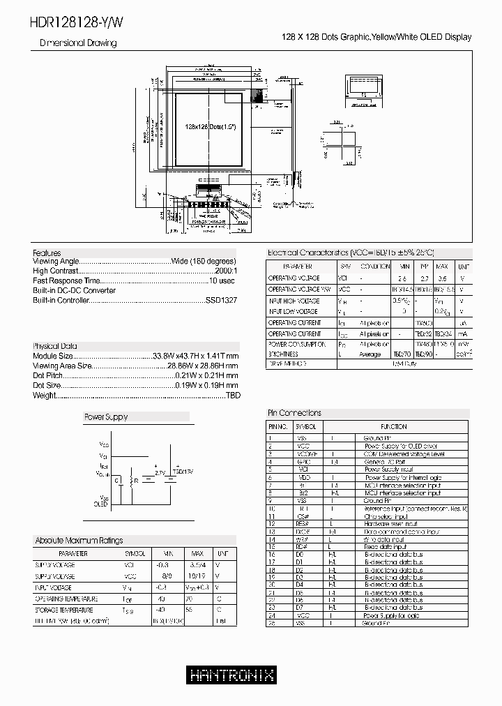 HDR128128-YW_4598721.PDF Datasheet