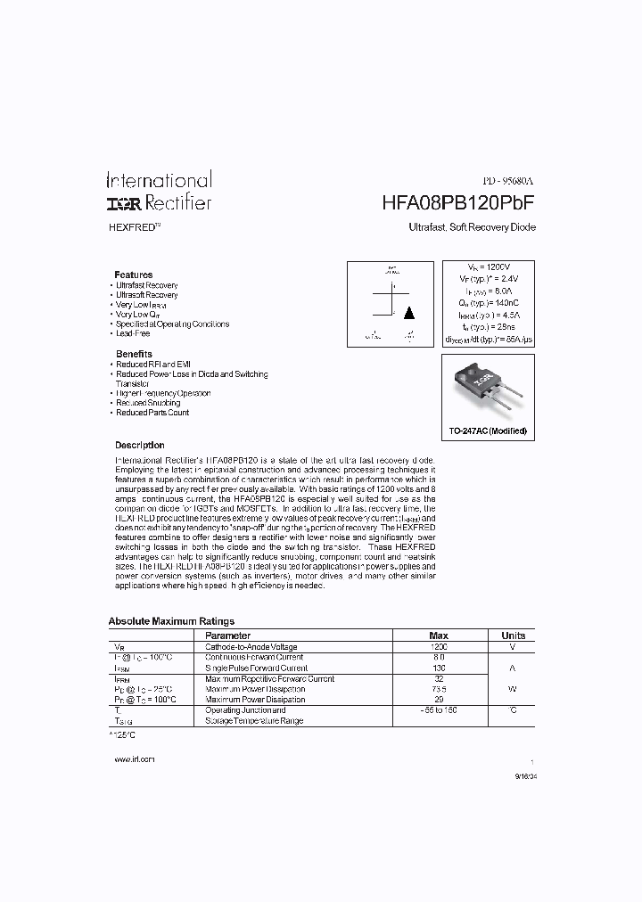 HFA08PB120PBF_4172824.PDF Datasheet