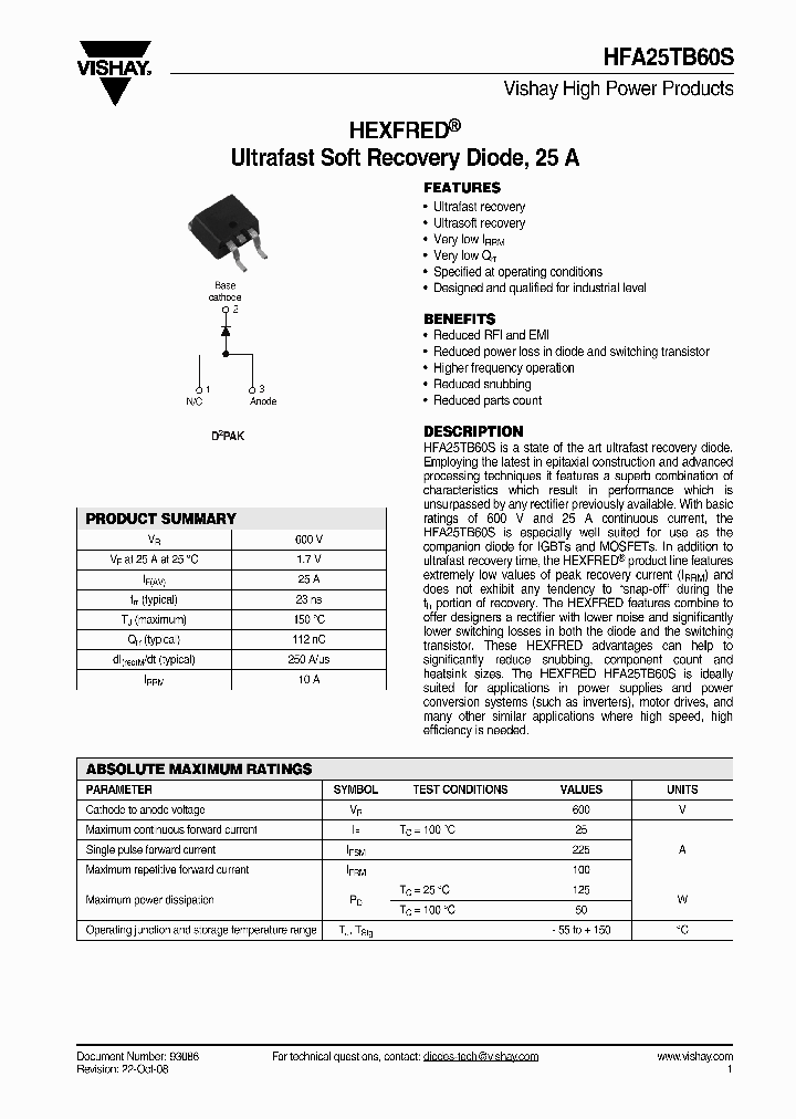 HFA25TB60S_4743072.PDF Datasheet