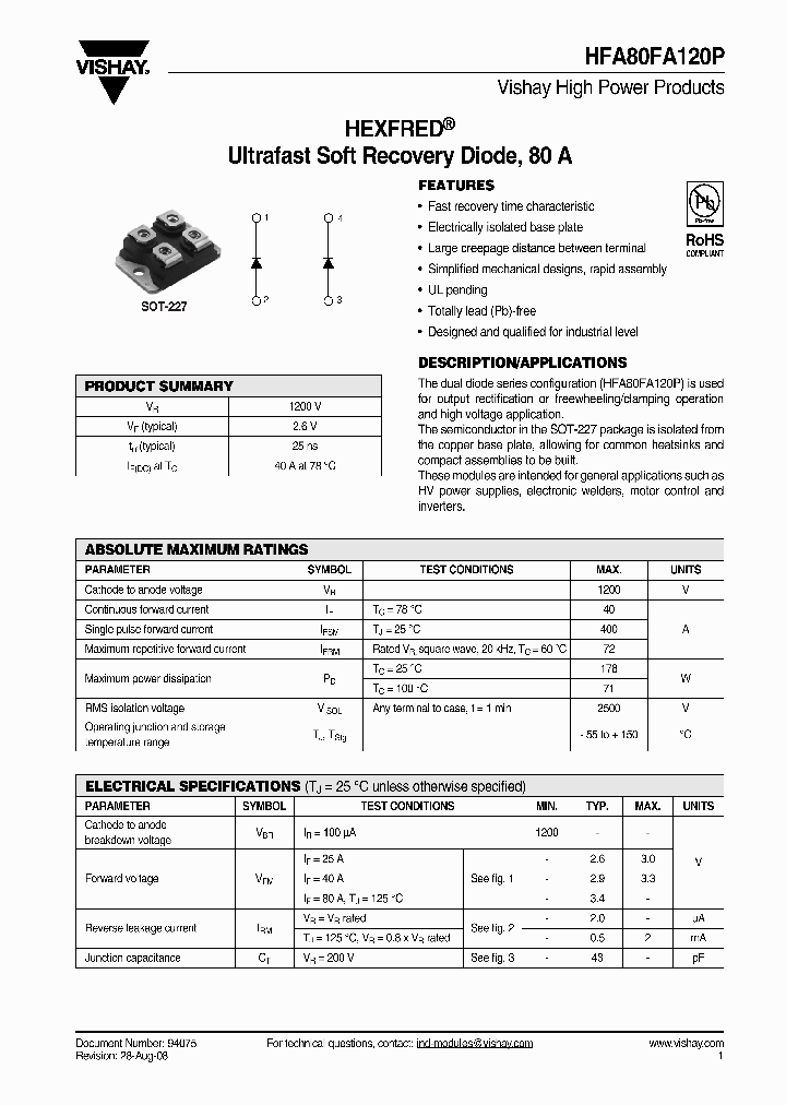 HFA80FA120P_4308907.PDF Datasheet