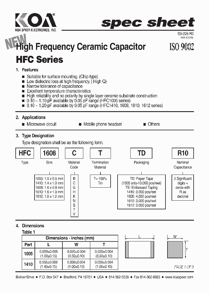 HFC1005GTR90_4643346.PDF Datasheet