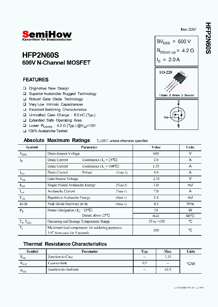 HFP2N60S_4643891.PDF Datasheet