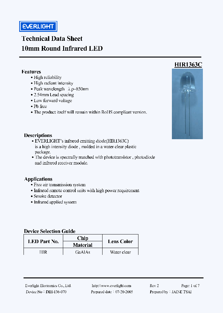 HIR1363C_4168507.PDF Datasheet