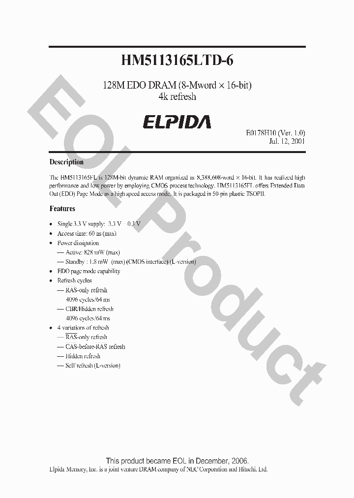 HM5113165FLTD-6_4507032.PDF Datasheet