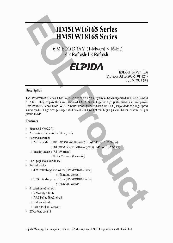 HM51W16165_4578986.PDF Datasheet