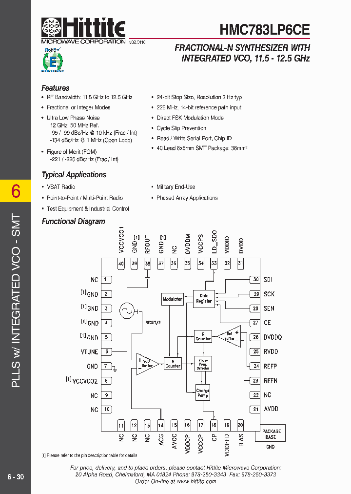 HMC783LP6CE10_4536684.PDF Datasheet
