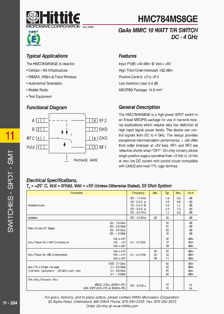 HMC784MS8GE_4522499.PDF Datasheet