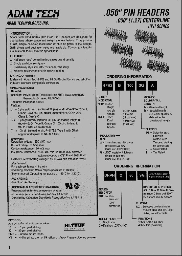 HPH1A4UA_4922008.PDF Datasheet