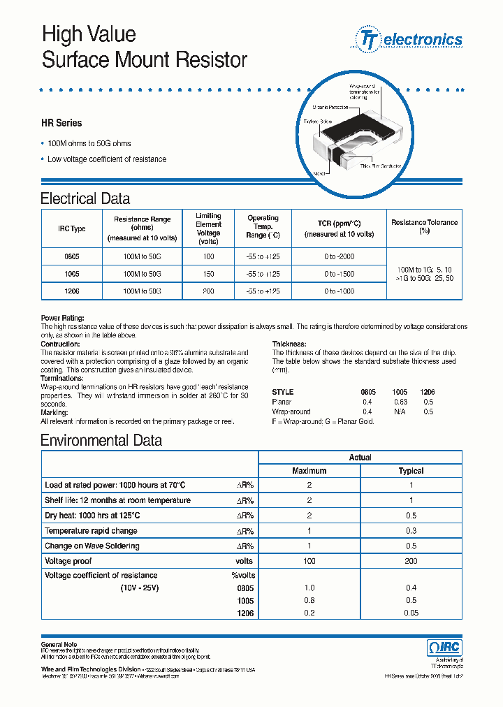 HR0805F1000KT_4551614.PDF Datasheet