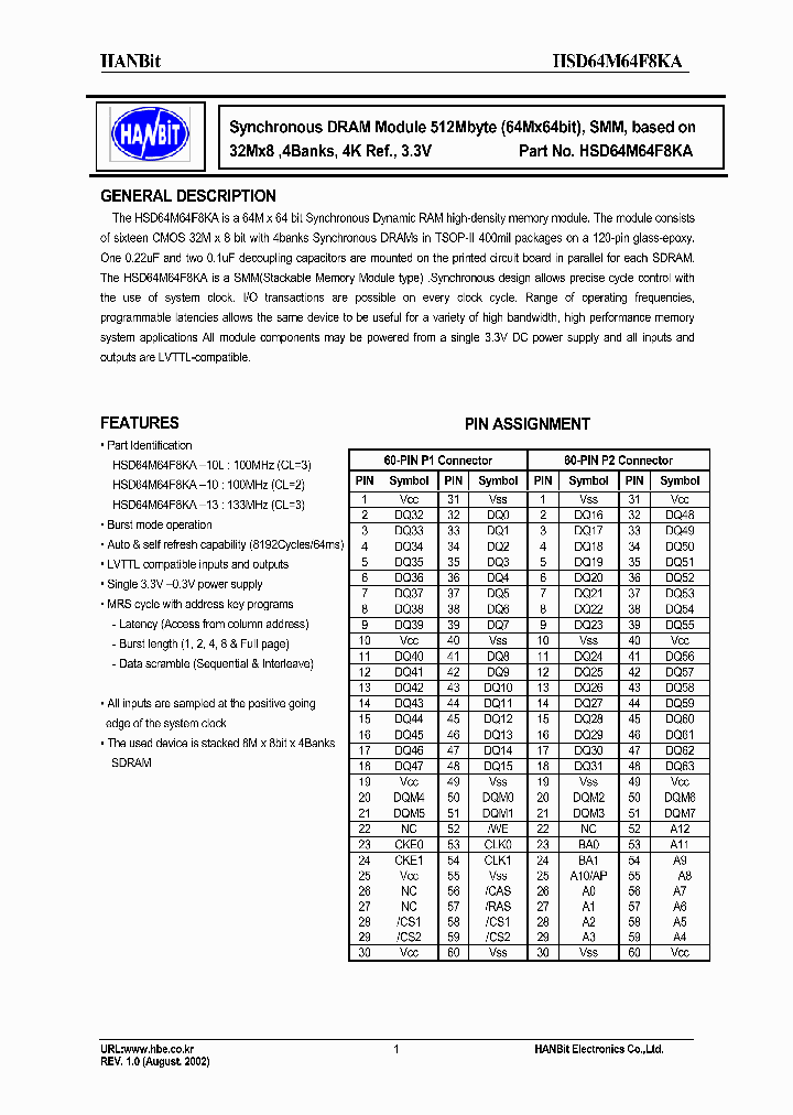 HSD64M64F8KA_4871100.PDF Datasheet
