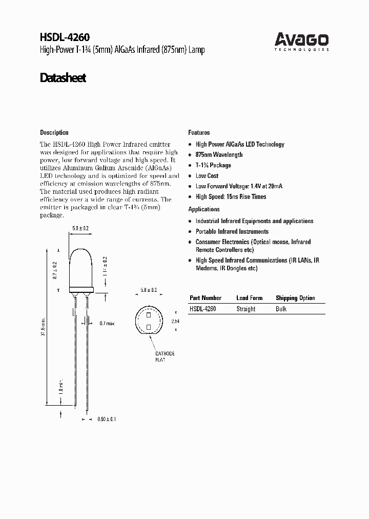 HSDL-4260_4461685.PDF Datasheet