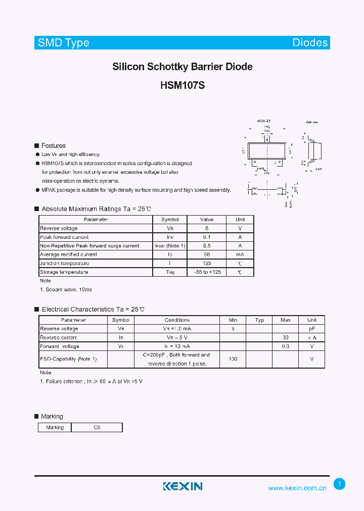 HSM107S_4339265.PDF Datasheet