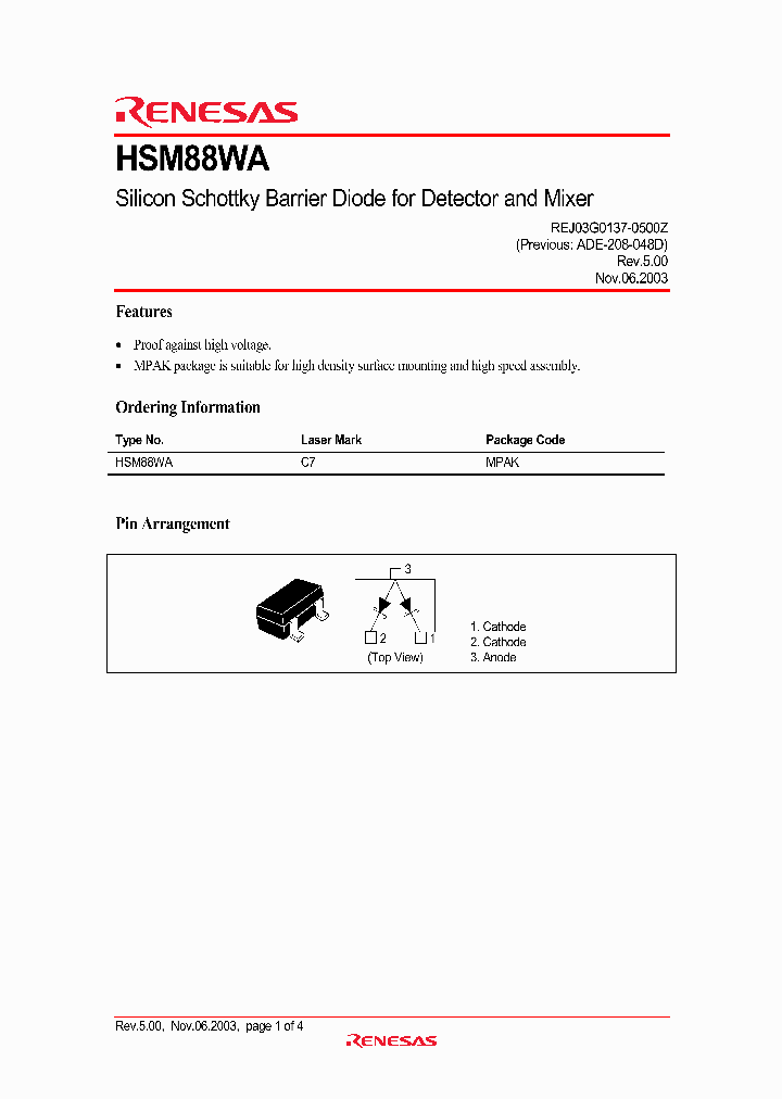 HSM88WA_4307912.PDF Datasheet