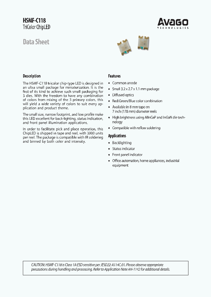 HSMF-C118_4411649.PDF Datasheet