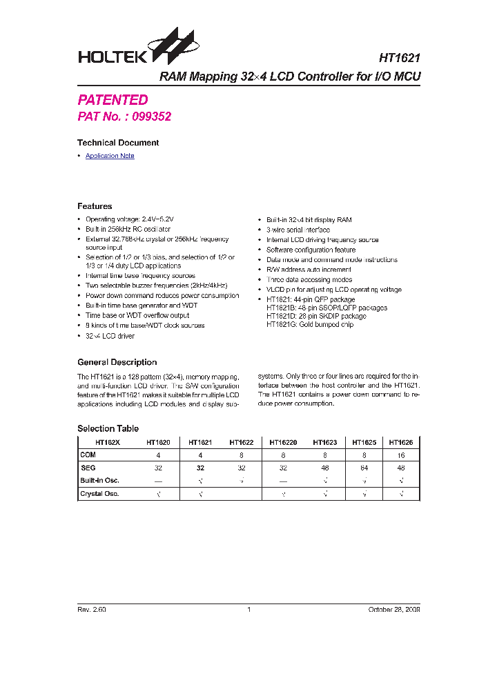 HT162109_4533081.PDF Datasheet