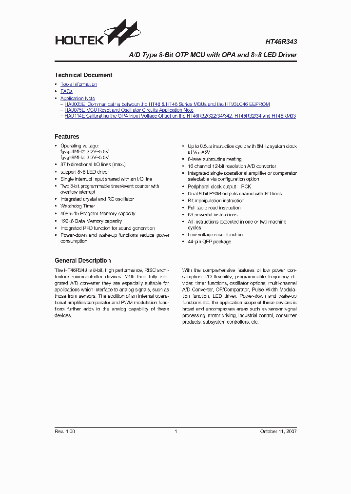 HT46R343_4429221.PDF Datasheet