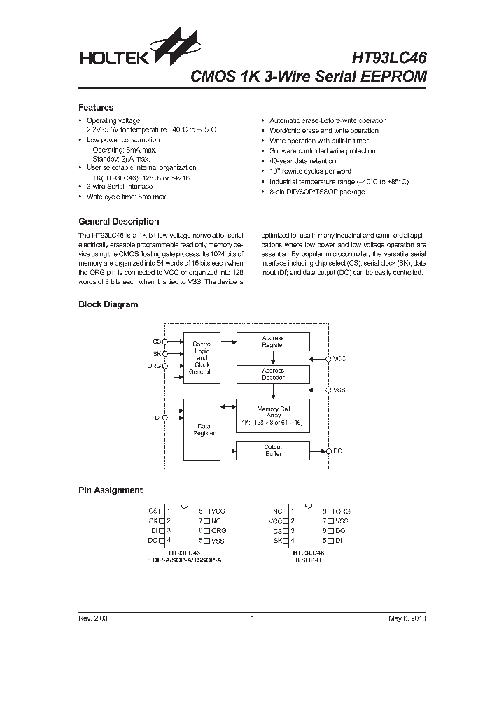 HT93LC4610_4857807.PDF Datasheet